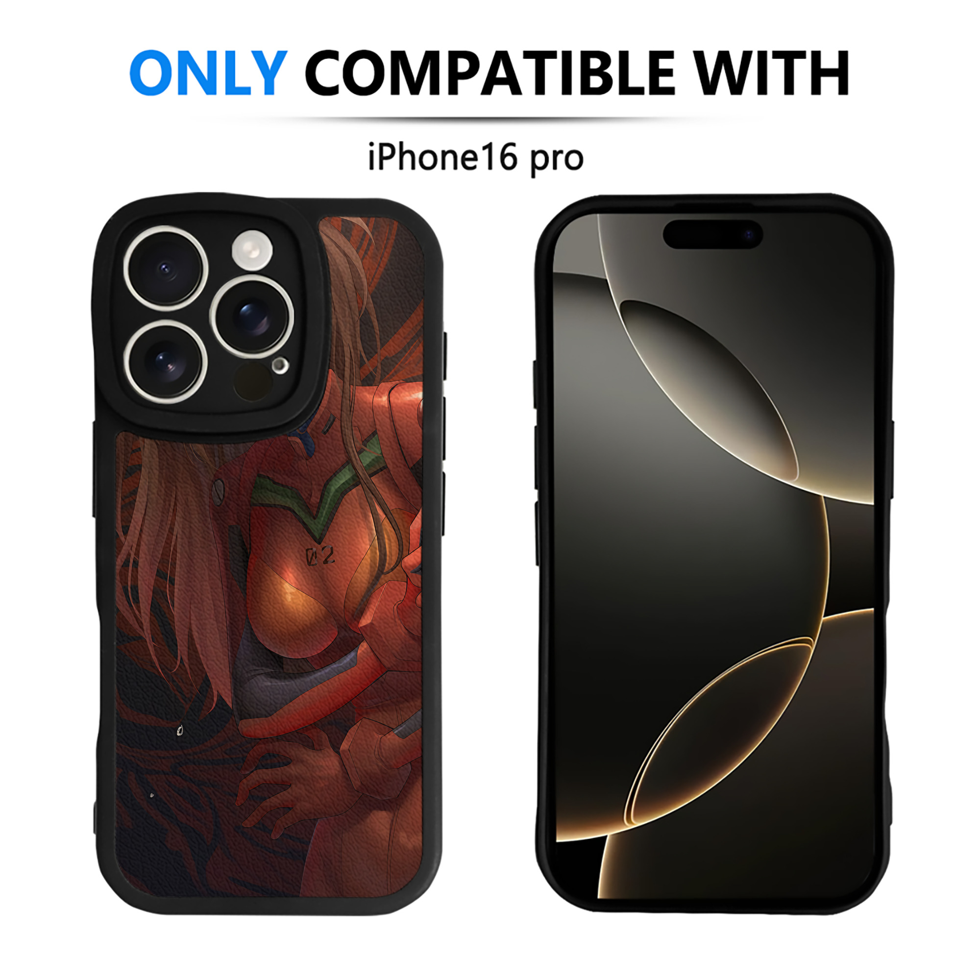 （画像用） EVA 新世紀エヴァンゲリオン 【iPhone 16シリーズ対応】シリコンスマホケース（レザー調） 材質：シリコン